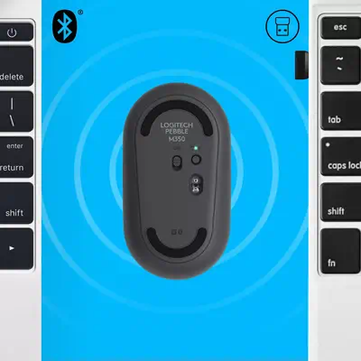 Logitech Pebble M350 Logitech - visuel 1 - hello RSE - CONNECTEZ-VOUS COMME VOUS L'ENTENDEZ