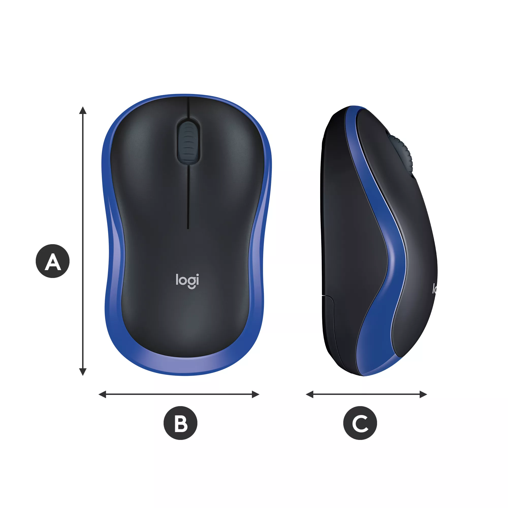 Vente LOGITECH M185 Wireless Mouse BLUE EER2 Logitech au meilleur prix - visuel 8
