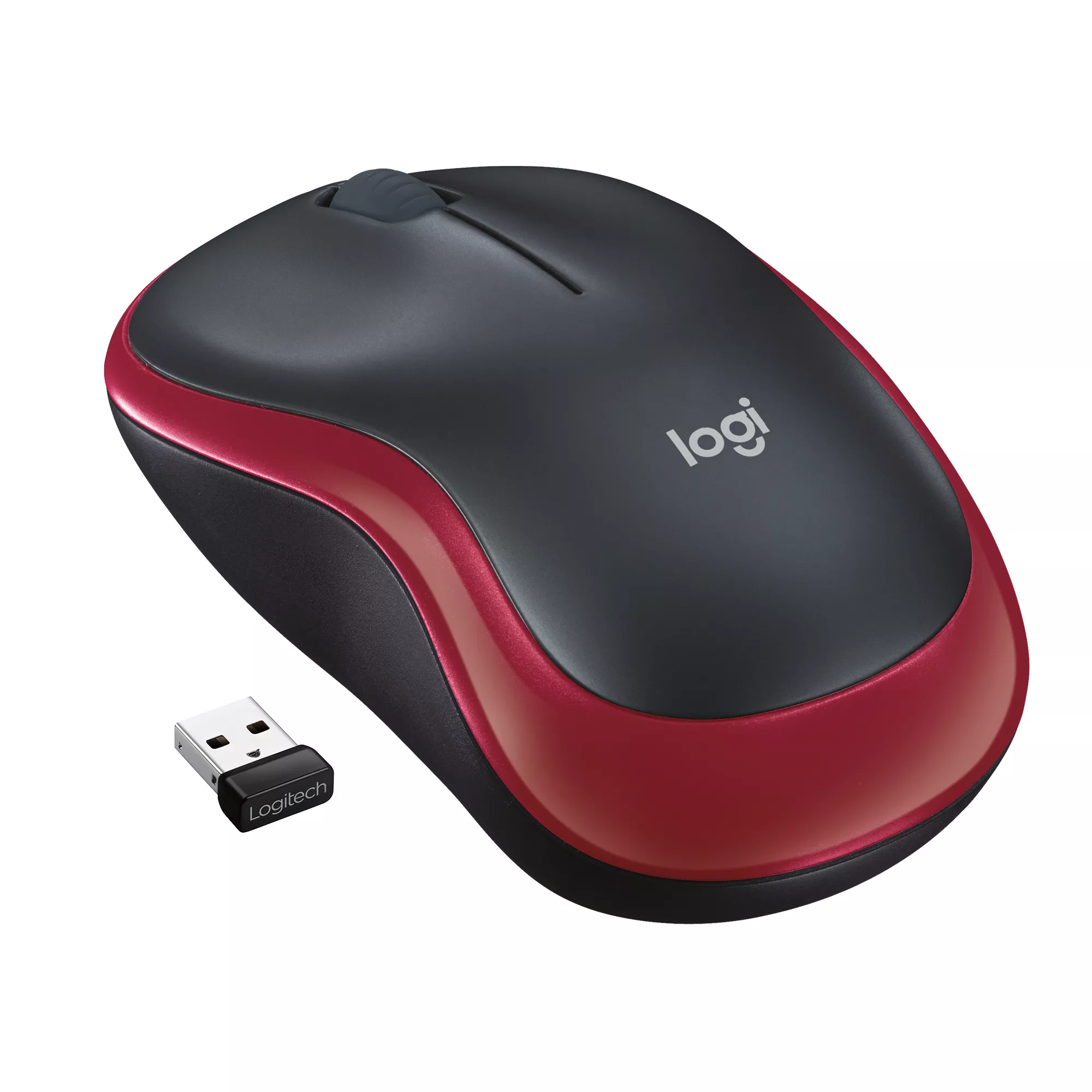 Vente LOGITECH M185 Wireless Mouse Red EER2 au meilleur prix