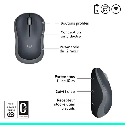 Logitech M185 Logitech - visuel 1 - hello RSE - UNE EXPERTISE DE CONCEPTION DE PLUSIEURS DÉCENNIES