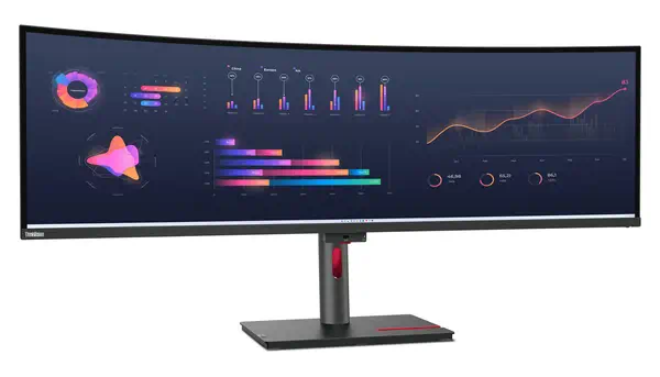 Lenovo ThinkVision P49w-30 LED display 124,5 cm (49") 5120 x 1440 pixels DQHD Noir - Ecran Ordinateur - visuel 5