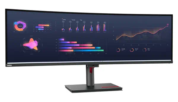 Lenovo ThinkVision P49w-30 LED display 124,5 cm (49") 5120 x 1440 pixels DQHD Noir - Ecran Ordinateur - visuel 6