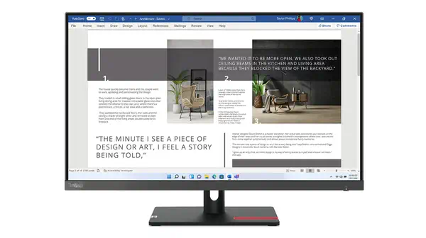 LENOVO ThinkVision S27i-30 27p IPS FHD 1920x1080 HDMI - Lenovo - Ecran Ordinateur - visuel 5
