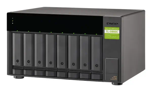 QNAP TL-D800C Boîtier de disques de stockage Boîtier disque dur/SSD Noir, Gris 2.5/3.5" - Serveur NAS - visuel 6