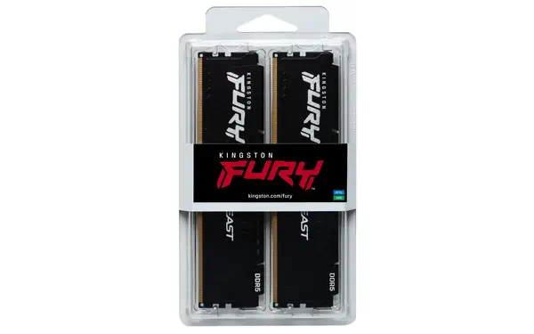 64 Go 5200 MT/s DDR5 CL40 DIMM (Kits de 4) FURY Beast Black XMP - Kingston - Mémoire - visuel 5