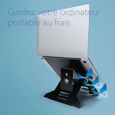 Support pour ordinateur portable R-Go Riser Document, ergonomique, pliable et réglable avec porte-do - R-Go Tools - Autre Accessoire pour portable - visuel 10