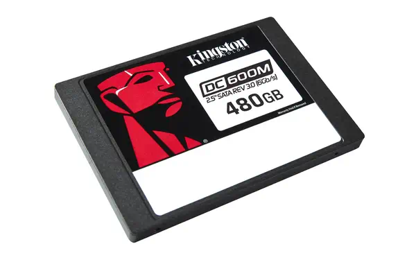 SSD SATA Enterprise DC600M (usage mixte) 2,5” de Kingston - visuel 1 - hello RSE - PLP basé sur le matériel