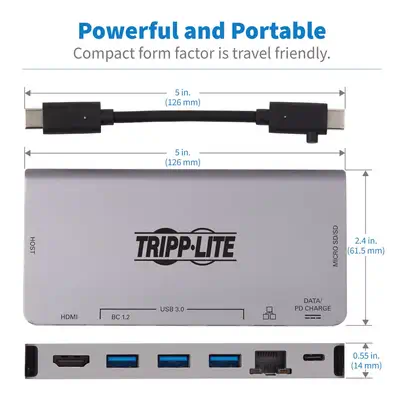 Vente EATON TRIPPLITE USB-C Dock - 4K HDMI USB Tripp Lite au meilleur prix - visuel 6