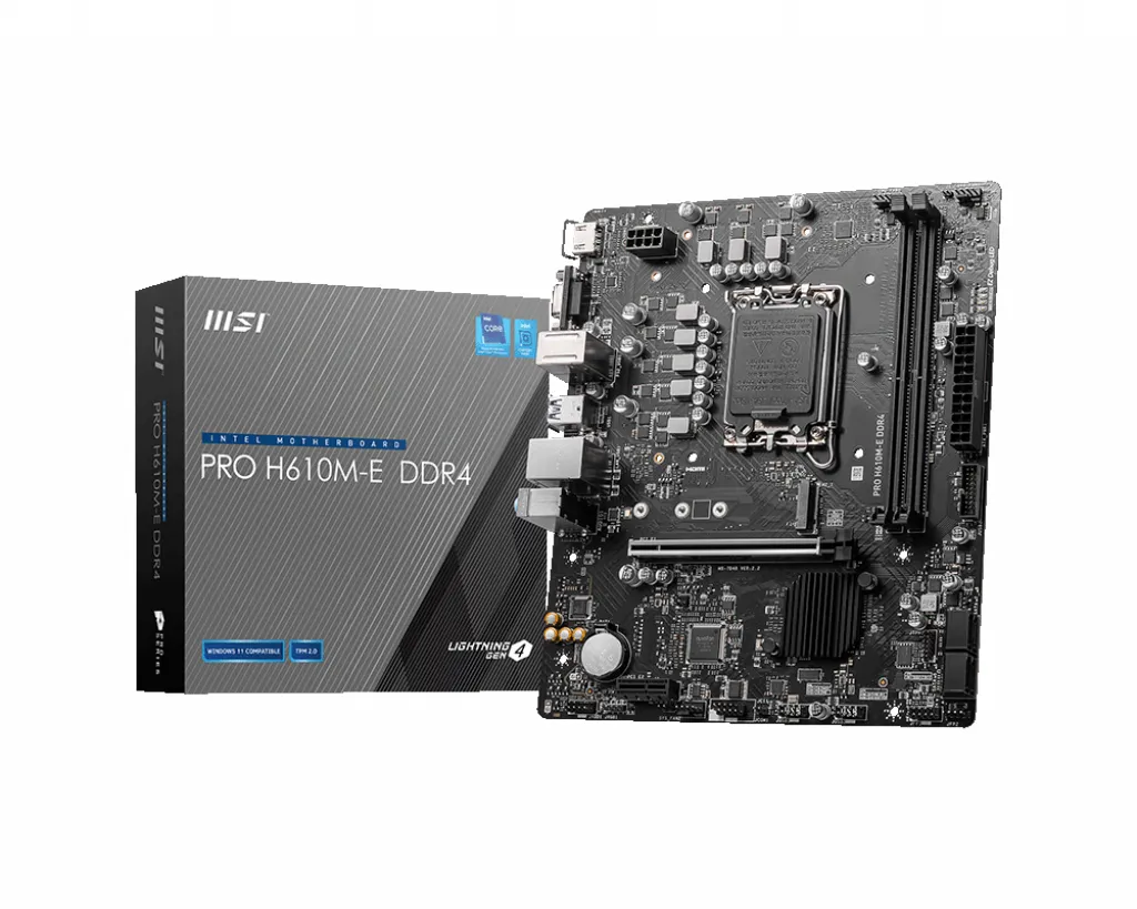 Achat MSI PRO H610M-E DDR4 sur hello RSE