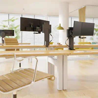 Ergotron TRACE 45-658-224 support d'écran plat pour bureau 68,6 cm (27") Noir - Support Fixe & Mobile - visuel 8