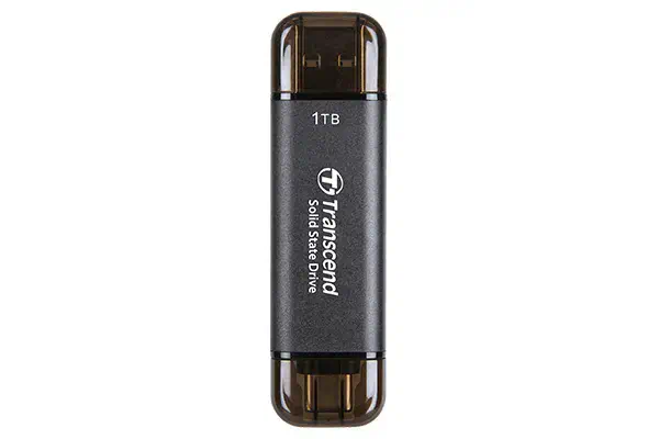 Transcend ESD310C Technologie Thunderbolt 1 To USB Type-A Transcend - visuel 1 - hello RSE - Deux connecteurs, des possibilités infinies