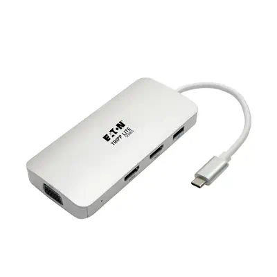 Tripp Lite U442-DOCK12-S station d'accueil USB 3.2 Gen 2 (3.1 Gen 2) Type-C Argent - Station d'accueil pour portable - visuel 1