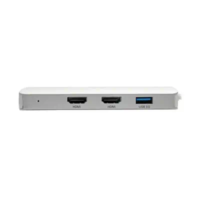 Tripp Lite U442-DOCK12-S station d'accueil USB 3.2 Gen Tripp Lite - visuel 1 - hello RSE - Le câble USB-C intégré se branche dans les deux sens