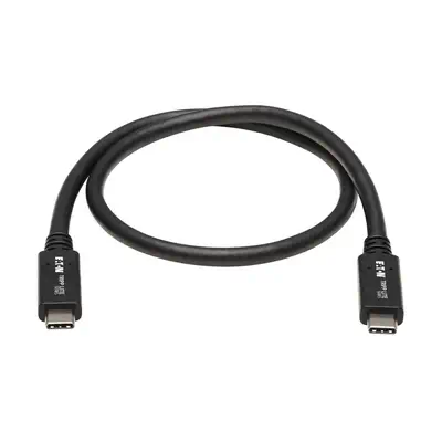 Tripp Lite U420-20N-G2-5A câble USB USB 3.2 Gen 2 (3.1 Gen 2) 0,5 m USB C 10 Gbit/s Noir - Accessoire Onduleur - visuel 2