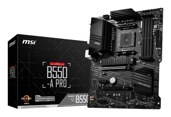 MSI B550-A PRO carte mère AMD B550 Emplacement AM4 ATX - Carte mère - visuel 1