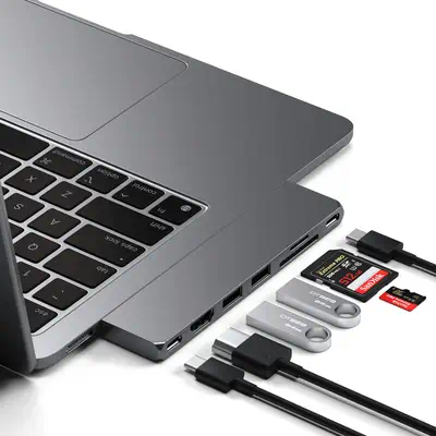 Satechi ST-HUCPHSM station d'accueil USB 3.2 Gen 2 (3.1 Gen 2) Type-C Gris - Station d'accueil pour portable - visuel 5