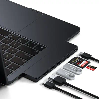 Satechi ST-HUCPHSD station d'accueil USB 3.2 Gen 2 (3.1 Gen 2) Type-C Noir - Station d'accueil pour portable - visuel 5