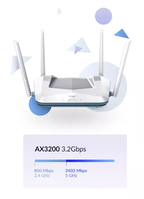 Vente D-LINK EAGLE PRO AI AX3200 Smart Router D-Link au meilleur prix - visuel 8