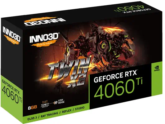 INNO3D GeForce RTX 4060 Ti TWIN X2 NVIDIA 8 Go GDDR6 - Inno3D - Carte graphique - visuel 3