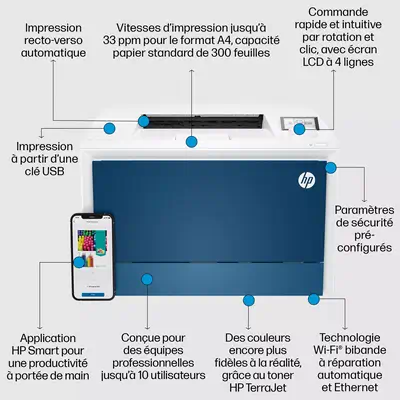 Vente HP Color LaserJet Pro 4202dw up to 33ppm HP au meilleur prix - visuel 10