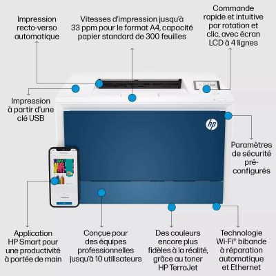 Achat HP Color LaserJet Pro 4202dw up to 33ppm sur hello RSE - visuel 9