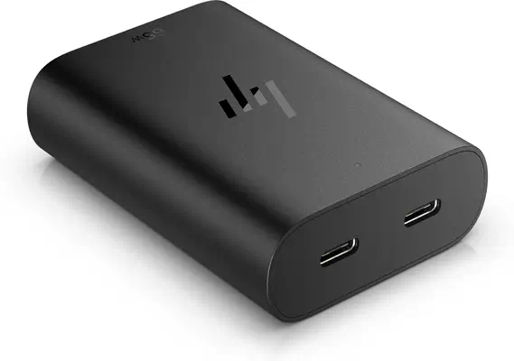 Chargeur pour ordinateur portable HP 65 W GaN HP - visuel 1 - hello RSE - Charge simultanée USB-C®