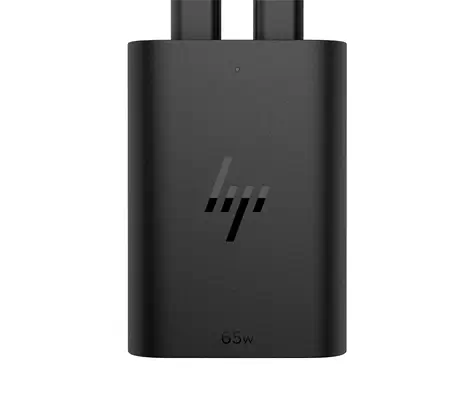 Chargeur pour ordinateur portable HP 65 W GaN HP - visuel 1 - hello RSE - Charge simultanée USB-C®