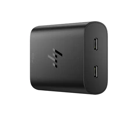 Chargeur pour ordinateur portable HP 65 W GaN HP - visuel 1 - hello RSE - Charge simultanée USB-C®