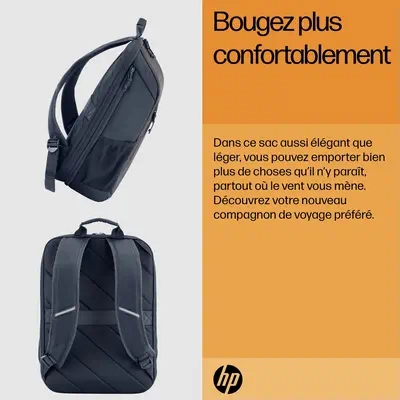 Sac à dos pour ordinateur portable HP Travel 18 litres 15,6 pouces, gris fer - Sacoche & Housse - visuel 9