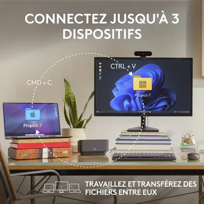 Logitech 910-006929 souris Bureau Droitier RF sans fil + Bluetooth Laser 8000 DPI - Souris - visuel 7