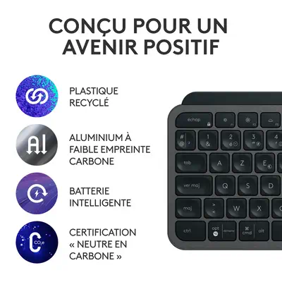 Logitech 920-011607 clavier Souris incluse Bureau RF sans fil + Bluetooth AZERTY Belge Graphite - Pack Clavier, souris - visuel 9