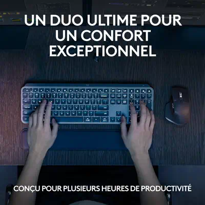 Logitech Master 920-011614 clavier Souris incluse Bureau Bluetooth QWERTY US International Graphite - Clavier - visuel 7