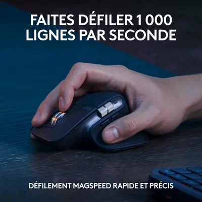 Logitech Master 920-011614 clavier Souris incluse Bureau Bluetooth QWERTY US International Graphite - Clavier - visuel 9