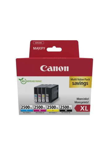 Vente CANON PGI-2500XL Ink Cartridge BK/C/M/Y MULTI au meilleur prix