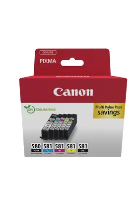 Achat Cartouches d'encre CANON PGI-580/CLI-581 Ink Cartridge BK/CMYK Sec sur hello RSE