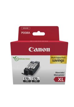 Achat CANON PGI-570XL Ink Cartridge BK TWIN BL SEC et autres produits de la marque Canon