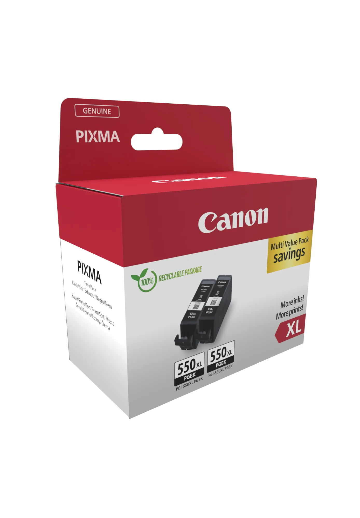 Vente CANON PGI-550XL Ink Cartridge Twinpack Blistered Canon au meilleur prix - visuel 2