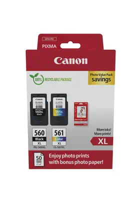 Achat Cartouches d'encre CANON CRG PG-560XL/CL-561XL Ink Cartridge PHOTO