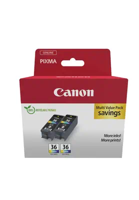 Vente CANON CLI-36 Ink Cartridge Twin Pack au meilleur prix