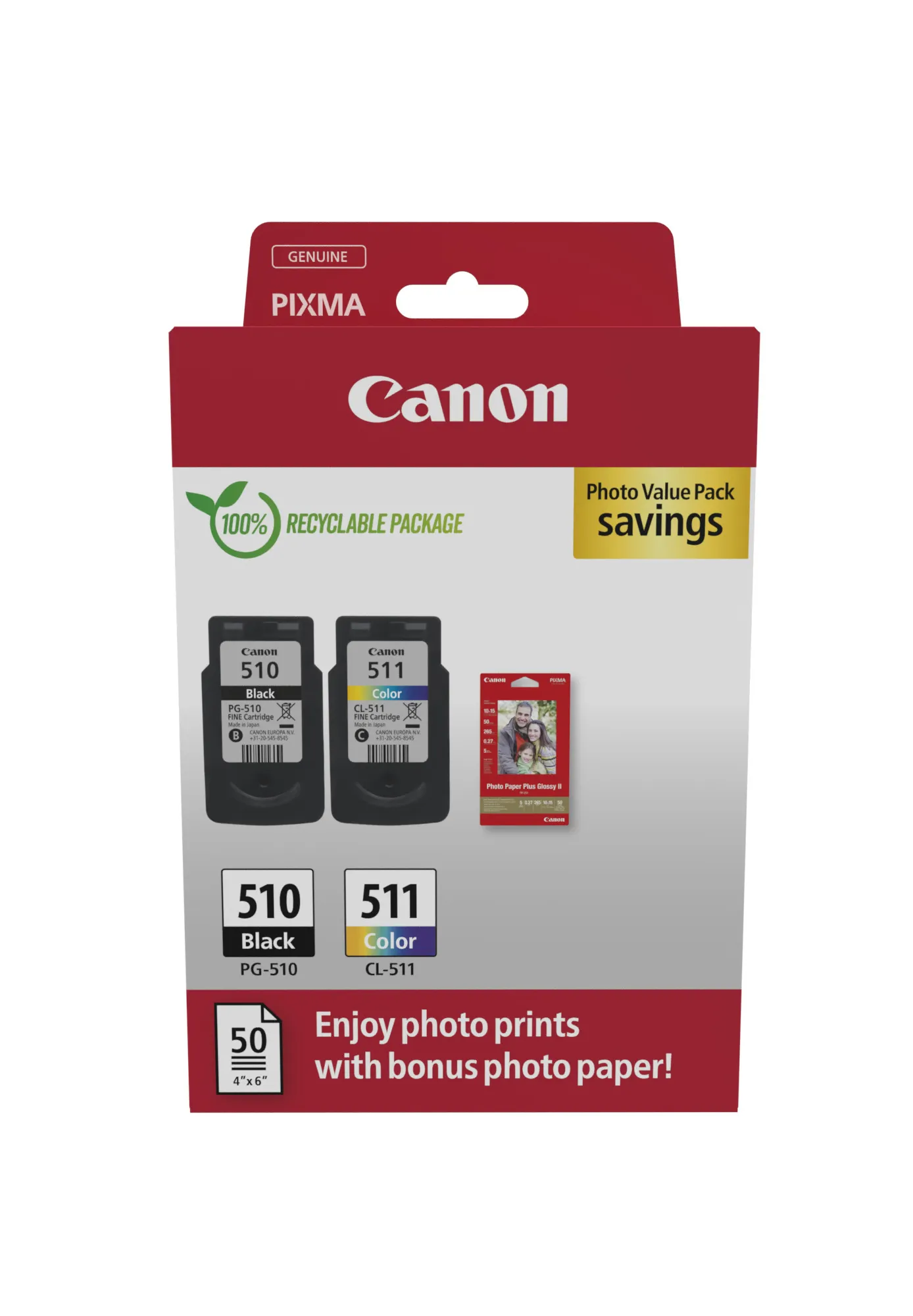 Achat CANON PG-510/CL-511 Ink Cartridge PVP - 8714574679648