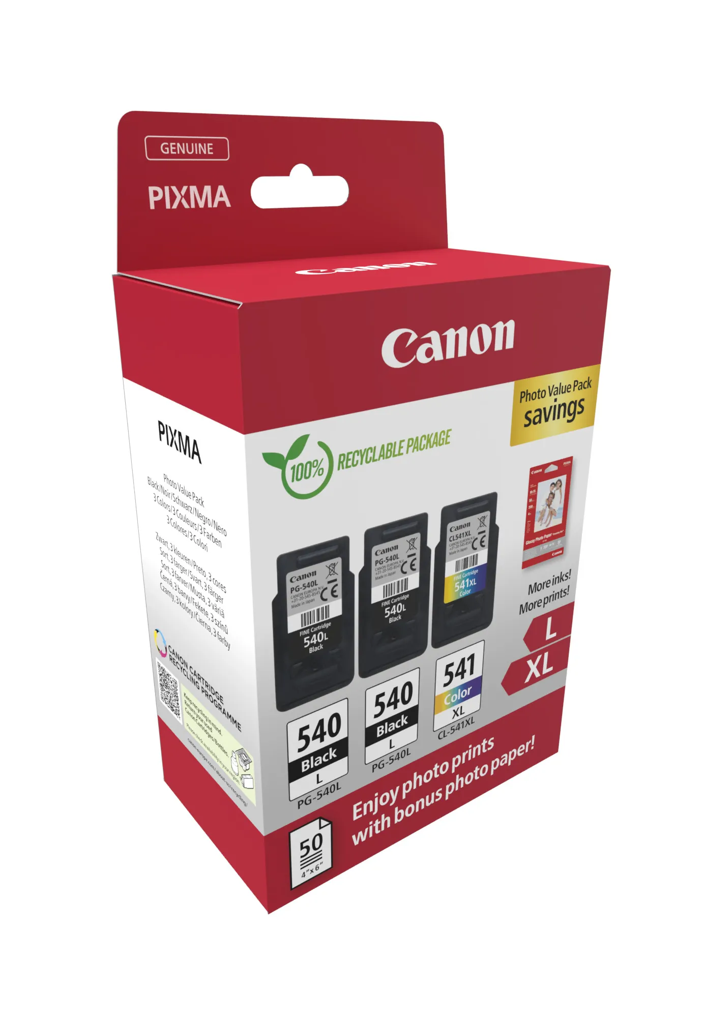 Vente CANON PG-540Lx2/CL-541XL Ink Cartridge PVP Canon au meilleur prix - visuel 2