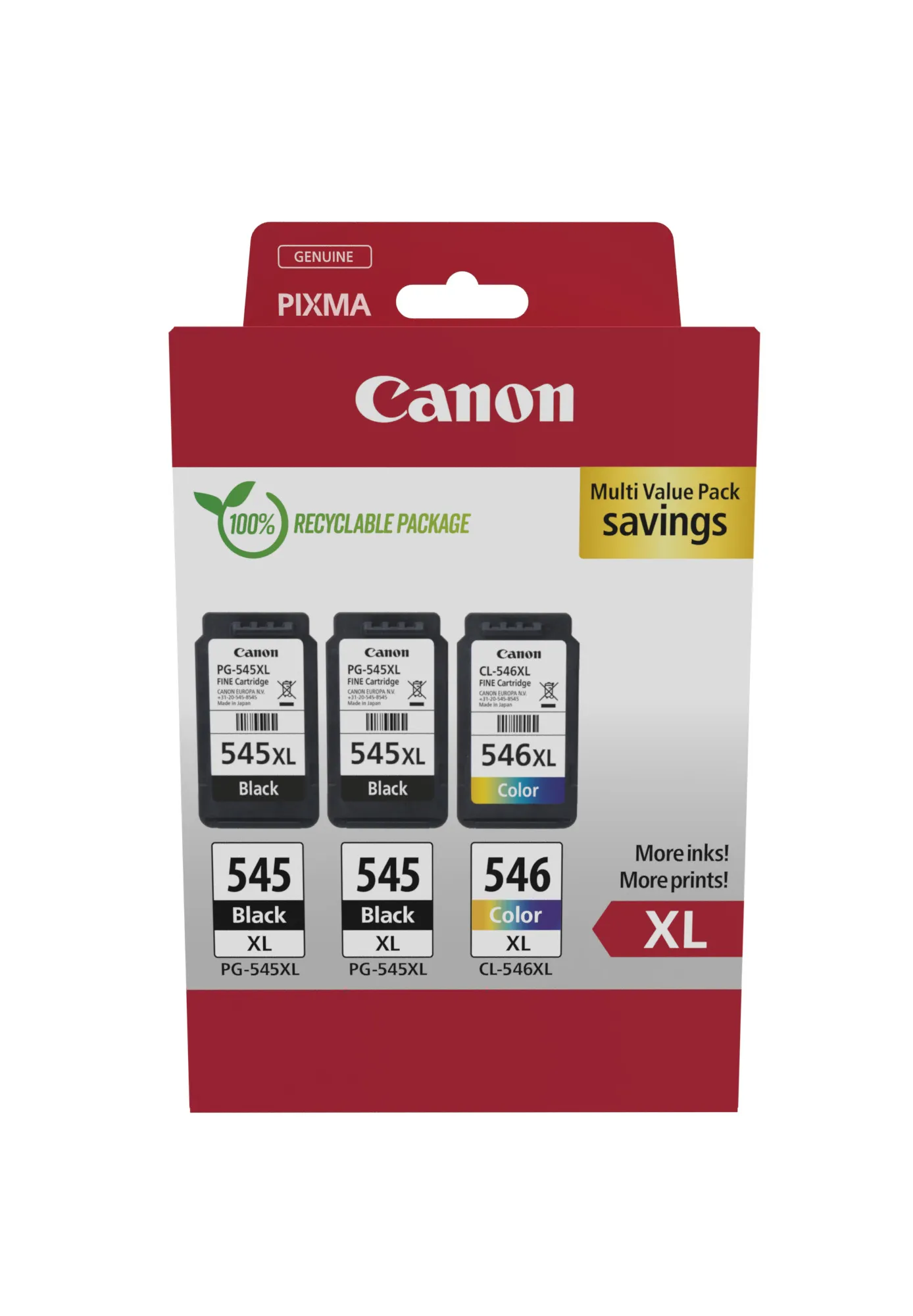 Achat CANON PG-545XLx2/CL-546XL Ink Cartridge MULTI au meilleur prix