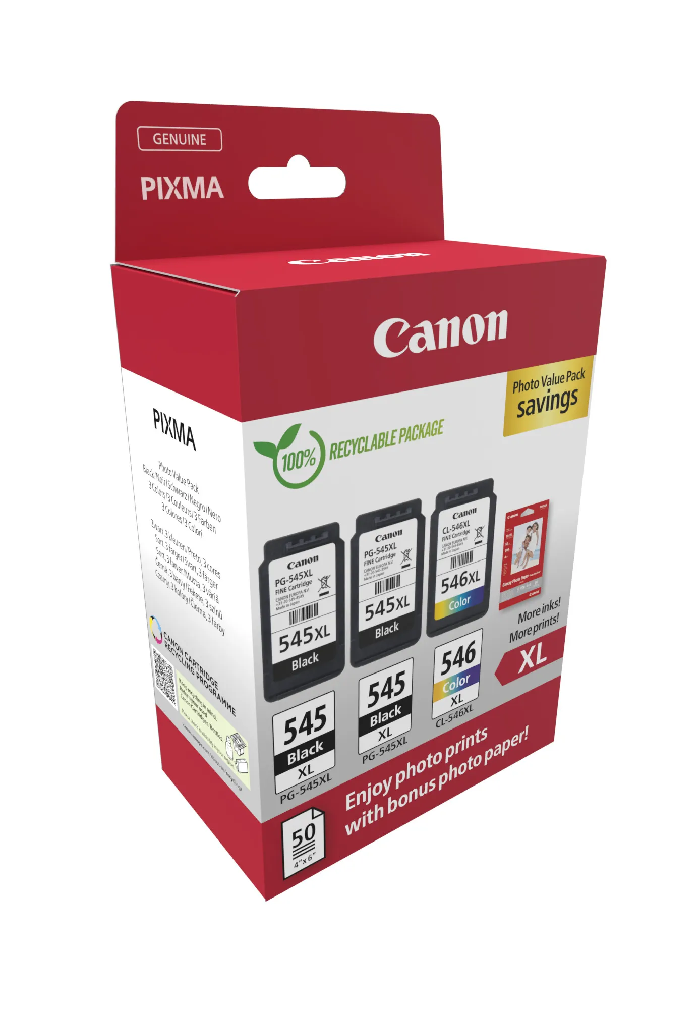 Vente CANON PG-545XLx2/CL-546XL Ink Cartridge PVP Canon au meilleur prix - visuel 2