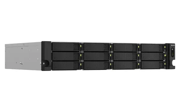 QNAP TS-1264U-RP NAS Rack (2 U) Intel® Celeron® 8 Go DDR4 0 To QNAP QTS Aluminium, Noir - Serveur NAS - visuel 5