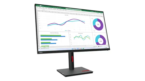 Lenovo ThinkVision T32h-30 LED display 80 cm (31.5") 2560 x 1440 pixels Quad HD Noir - Ecran Ordinateur - visuel 6