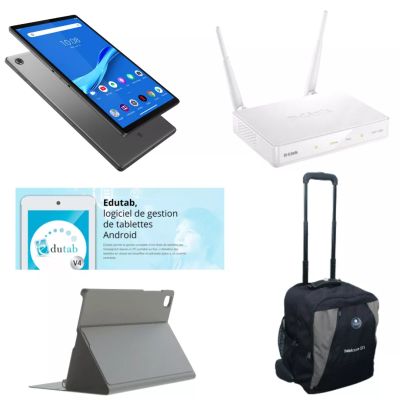 Achat Pack Classe Mobile 2 : 8 Tablettes Lenovo + Tabicase ST1 + Edutab sur hello RSE