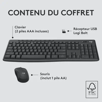 Logitech MK370 Combo for Business - Clavier - visuel 9