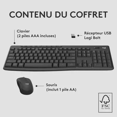 Logitech MK370 Combo for Business - Pack Clavier, souris - visuel 9