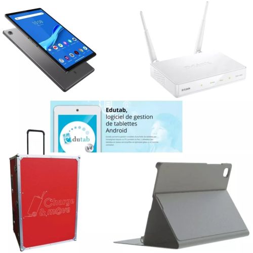 Achat Classe Mobile 6: 16 Tablettes Lenovo + Valise connectée + Edutab sur hello RSE