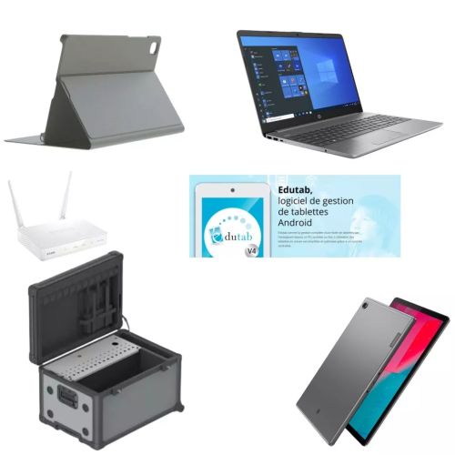 Achat Pack Classe Mobile 8 : Valise, 1 PC Protable et 16 Tablettes sur hello RSE